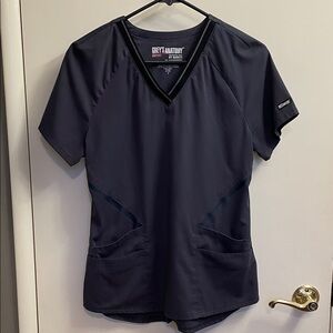 Women’s Grey's Anatomy Matching Grey Scrub Top and Pants set